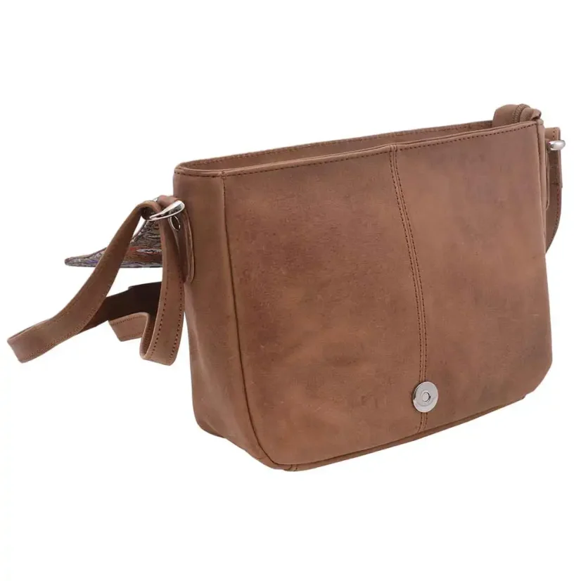 Dámska kožená kabelka Mercucio 450112 béžová