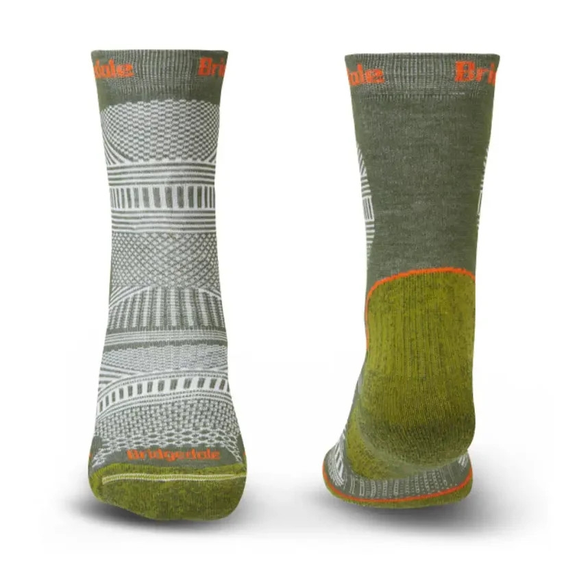 Pánske ponožky Bridgedale Hike UL T2 CP Boot green