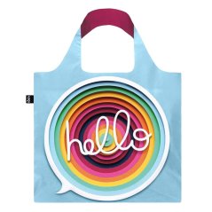 Nákupná taška LOQI Owen Glidersleeve Hello Recycled