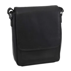Pánska kožená taška cez rameno Mercucio 250909 čierna nappa