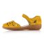 Dámske kožené žlté sandále Rieker M0967-68