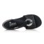 Dámske čierne kožené sandále Rieker 64675-00