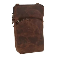 Dámska kožená kabelka 2511538 hnedá