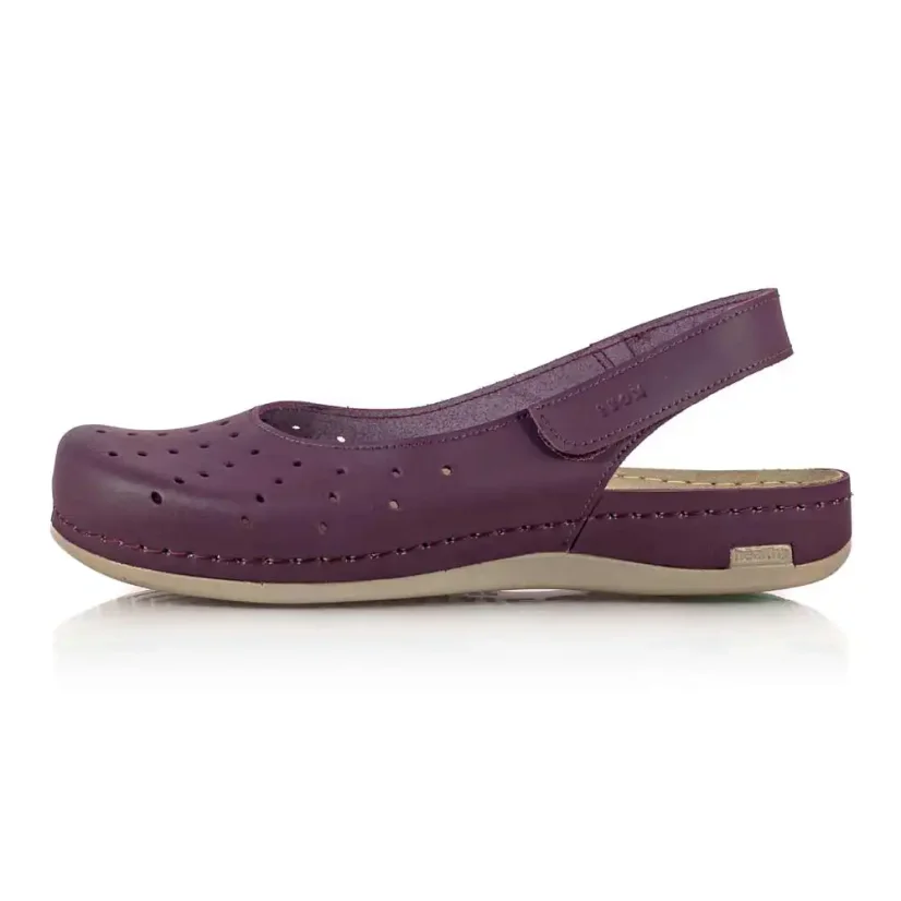 Dámske zdravotné sandále Leon 967 bordové