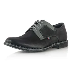 Pánske poltopánky De-Plus AG 1510 black/pop čierne