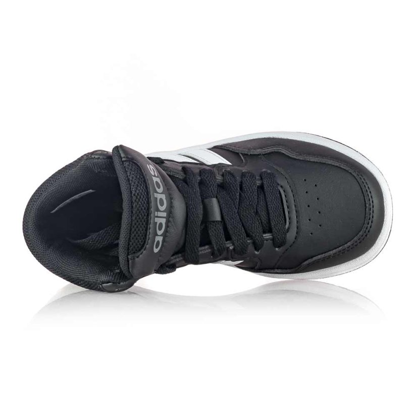 Detské čierne tenisky Adidas Hoops Mid 3.0 K GW0402