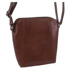 Dámska kožená kabelka Mercucio 250125 koňak