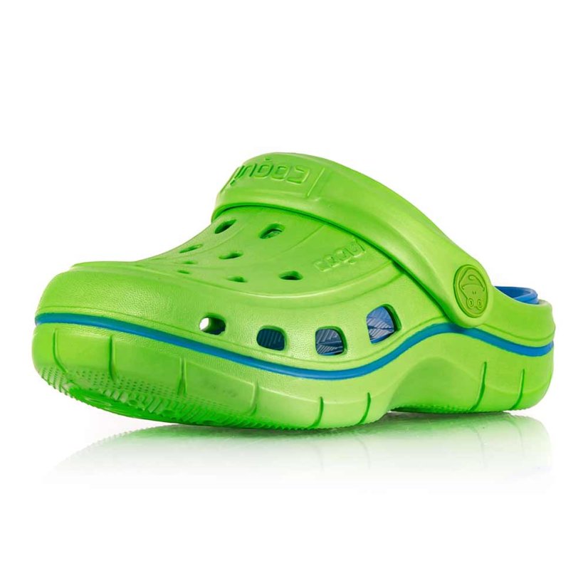 Detské zelené kroxy Coqui Jumper 6353-100-1447 lime - sea blue