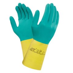 Kyseline odolné rukavice Ansell Bi-Colour 87-900