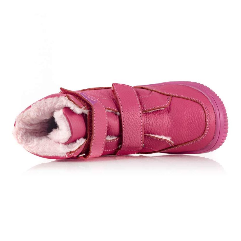 Detské kožené ružové zimné čižmy Protetika Sue