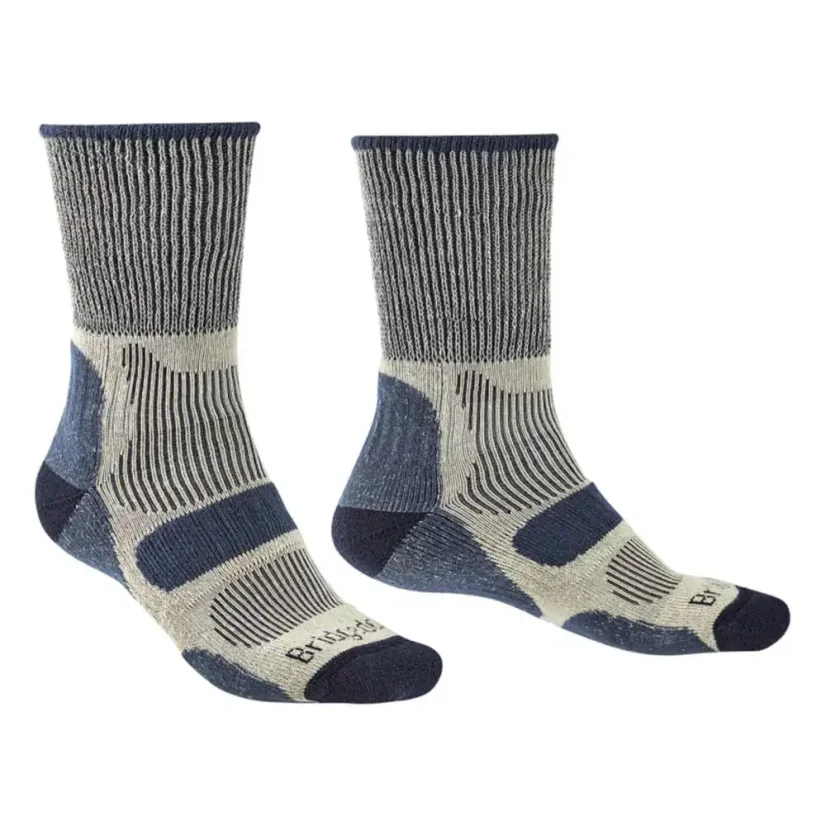 Pánske ponožky Bridgedale Hike LW Cotton CC Boot indigo