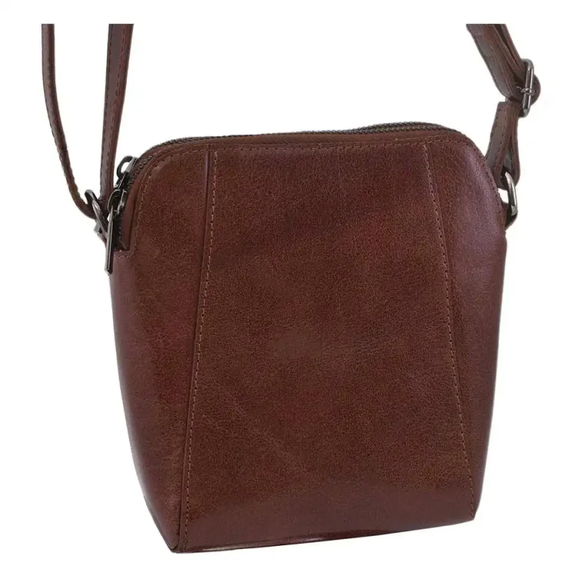 Dámska kožená kabelka Mercucio 250125 koňak