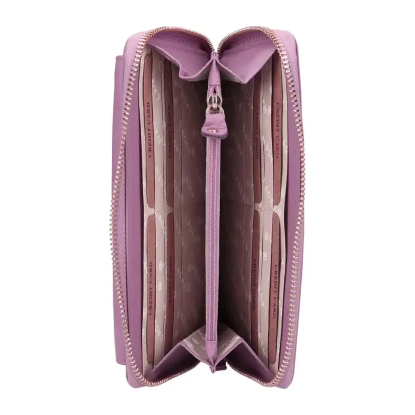 Dámska kožená kabelka Lagen BLC-5425-522 fialová