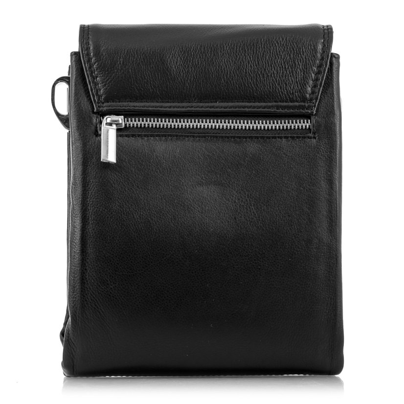 Pánska čierna kožená taška Arwel 213-2189