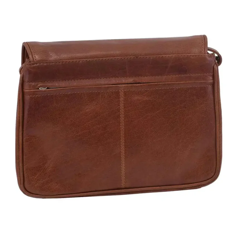 Dámska kožená kabelka Mercucio 250714 koňak