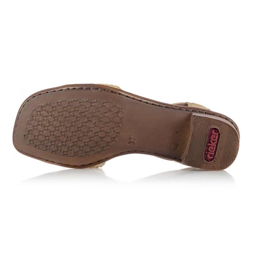 Dámske béžové sandále Rieker 62664-61