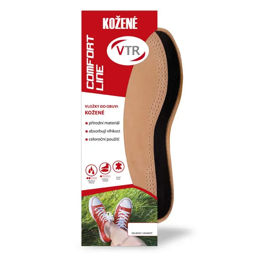 Vložky topánok VTR kožené béžové