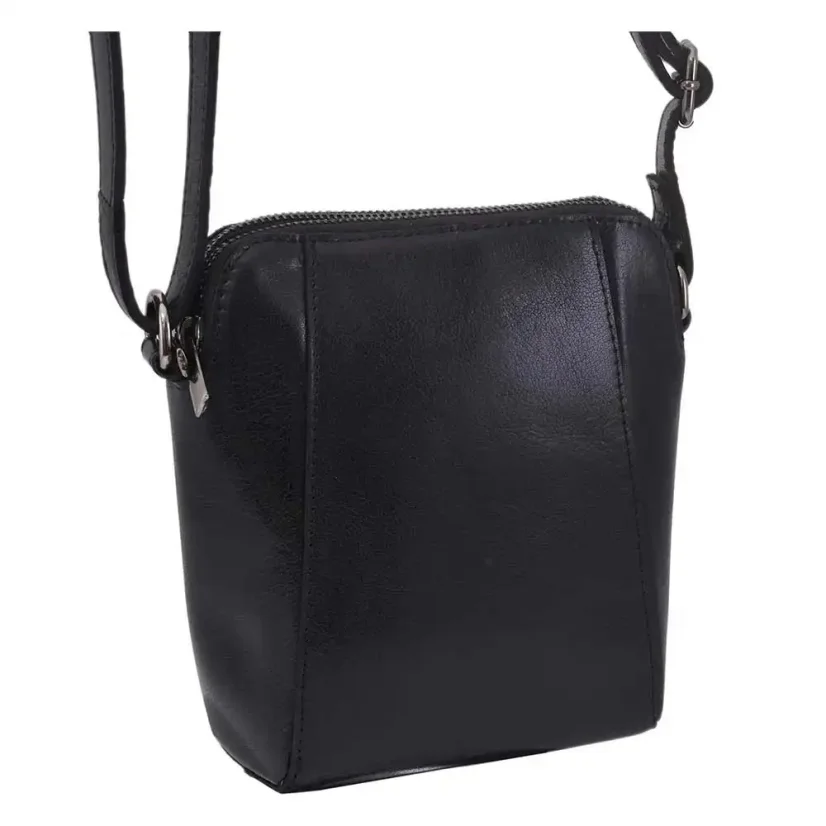 Dámska kožená kabelka Mercucio 250125 čierna