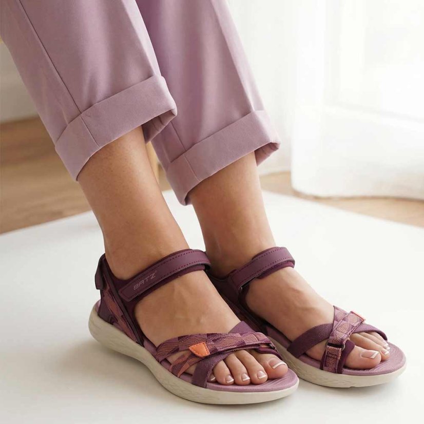 Dámske sandále Batz Joy dark red mix