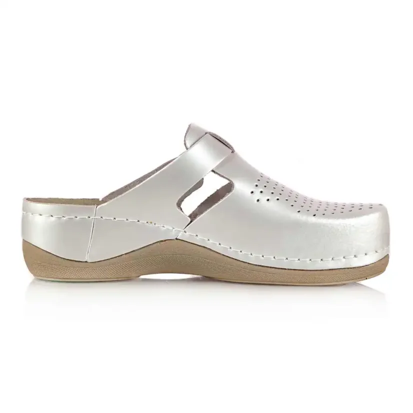 Dámske zdravotné šľapky Leon 900 perla