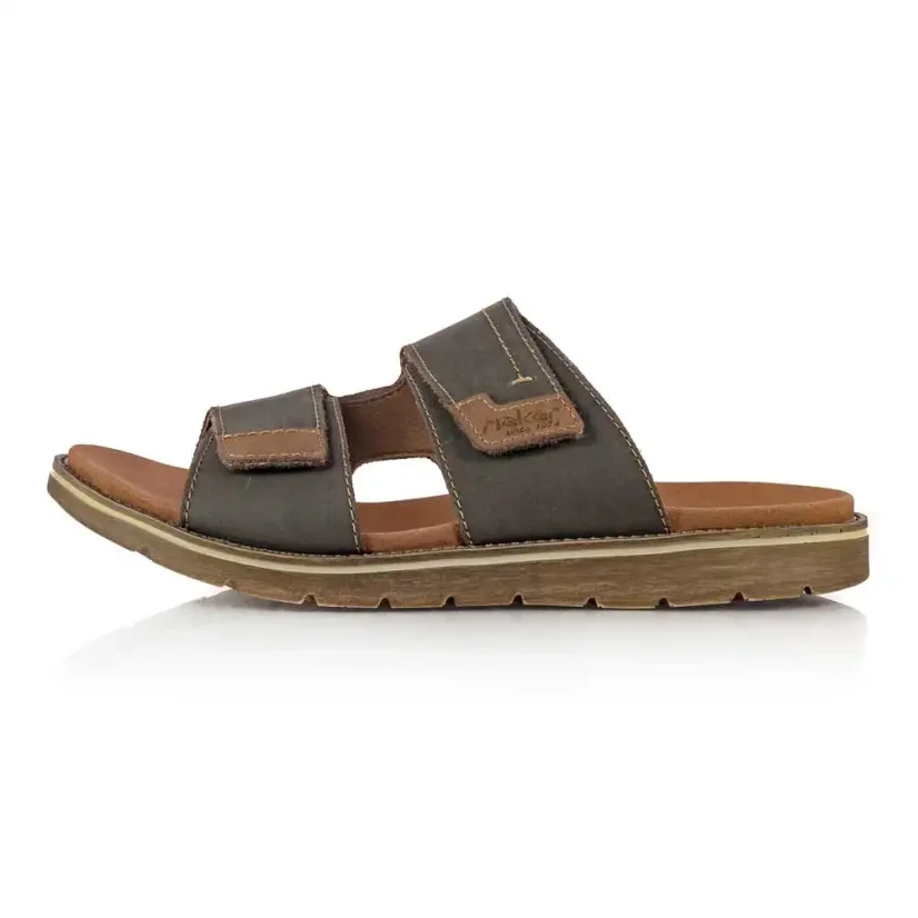 Pánske šľapky Rieker 24394-25 hnedé