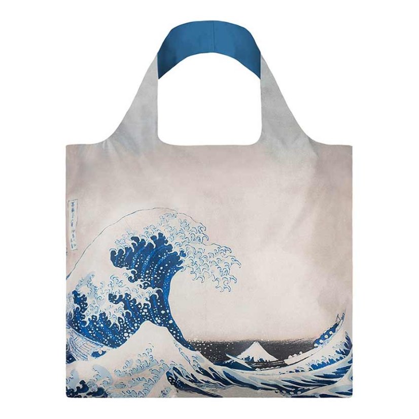 Nákupná taška LOQI Museum, Hokusai - The Great Wave Recycled