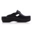 Zdravotné čierne šľapky Batz Flower Black