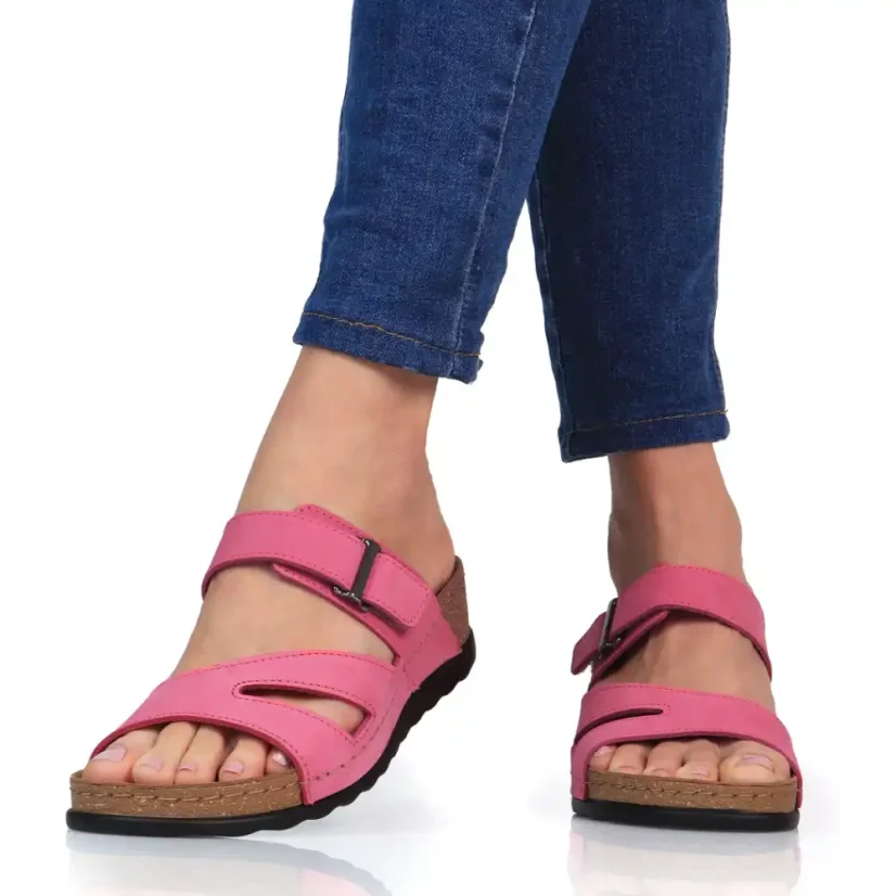Dámske zdravotné šľapky Batz Elba pink