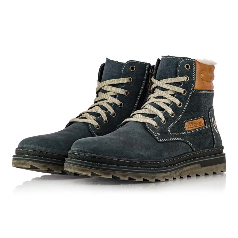 Pánska zimná kožená obuv Rieker F4220-14