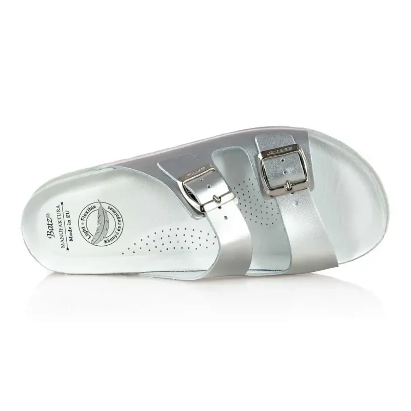 Dámske zdravotné šľapky Batz Zamira silver