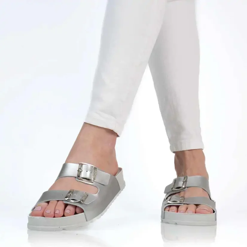 Dámske zdravotné šľapky Batz Zamira silver