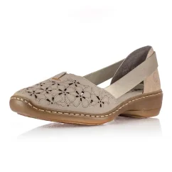 Dámske poltopánky Rieker 41356-60 béžové