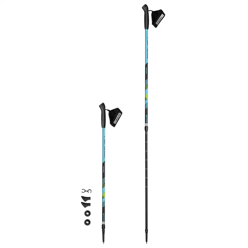 Nordic Walking palice Spokey MEADOW 2dielne modro-čierne