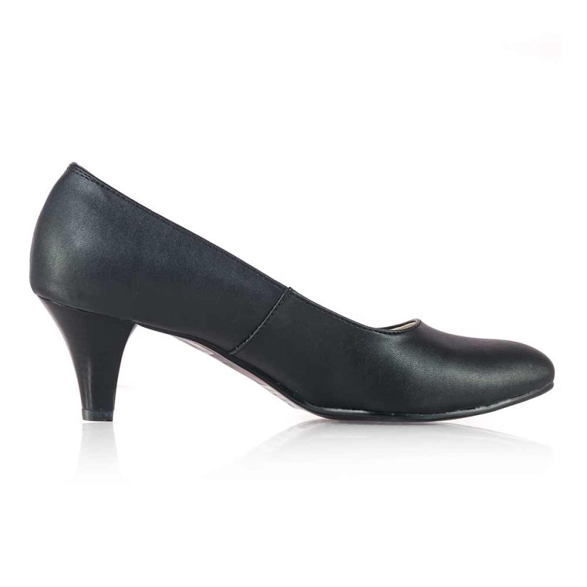 Dámske čierne lodičky Gift B12-08