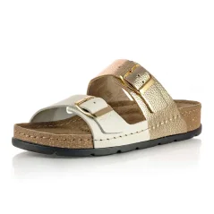 Dámske zdravotné šľapky Batz Mallorca beige gold