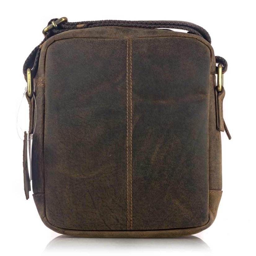 Pánska kožená taška cez plece Mercucio 250854 dark brown