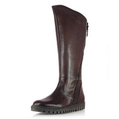 Dámske hnedé kožené prechodné čižmy Wild 07744599A2 brown