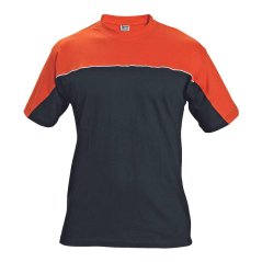 Čierno-oranžové tričko Emerton s krátkym rukávom