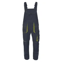 Cerva EMERTON STRETCH pracovné nohavice s nárpsenkou čierna/žltá