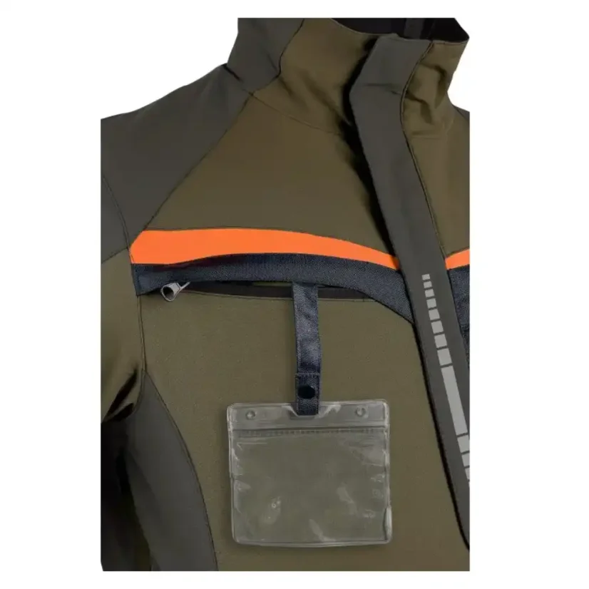 Pánska montérková blúza CXS NAOS khaki-olivová HV