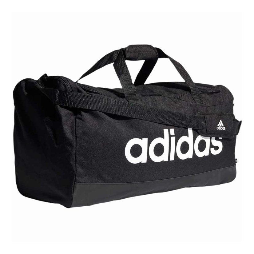 Čierna športová taška Adidas Linear Duffel L GN2044