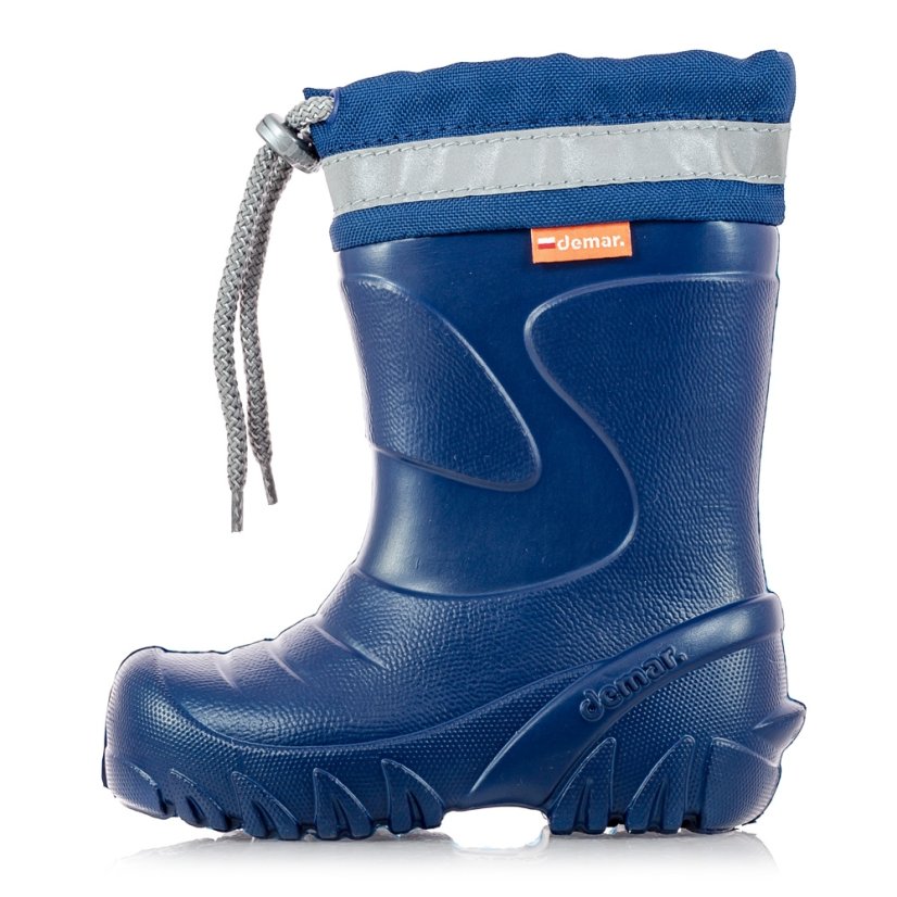 Detské snehule - gumáky s ovčinou Demar Mammut S 0300 blue