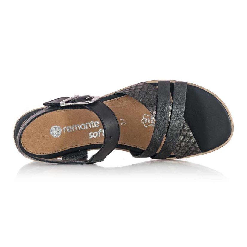 Dámske čierne sandále Remonte D6454-00
