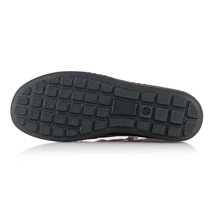 Dámska kožená čierna zimná obuv Axel 1725 black-bordo