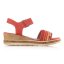 Dámske oranžovo-červené sandále Remonte D3051-33