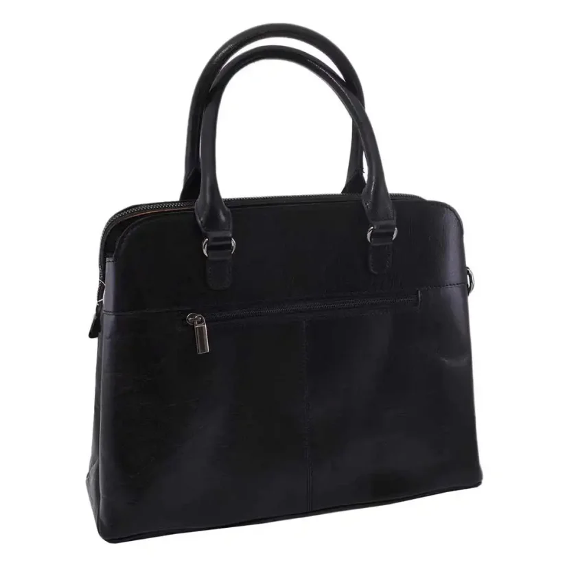 Dámska kožená kabelka Mercucio 250140 čierna