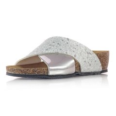 Dámske strieborné šľapky Goldstar 1232 Spark Bianco