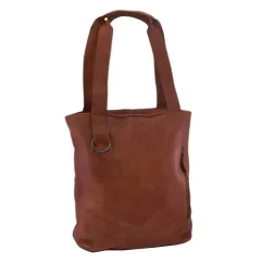 Dámska kožená kabelka Mercucio 270703 koňak