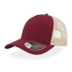Šiltovka Atlantis Rapper Cotton burgundy/stone