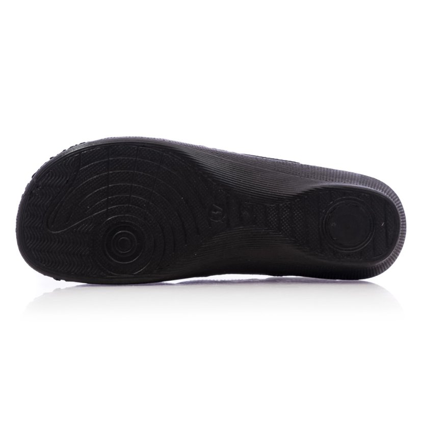 Zdravotné čierne šľapky Batz Flower Black